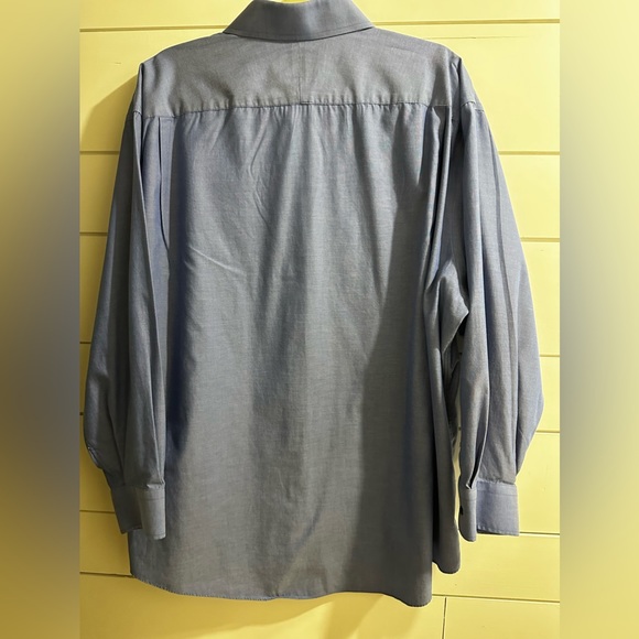 Nordstrom Mens Shop Non Iron 18.5 Long Sleeve Button Up Shirt Classic Fit 34” - Picture 5 of 9